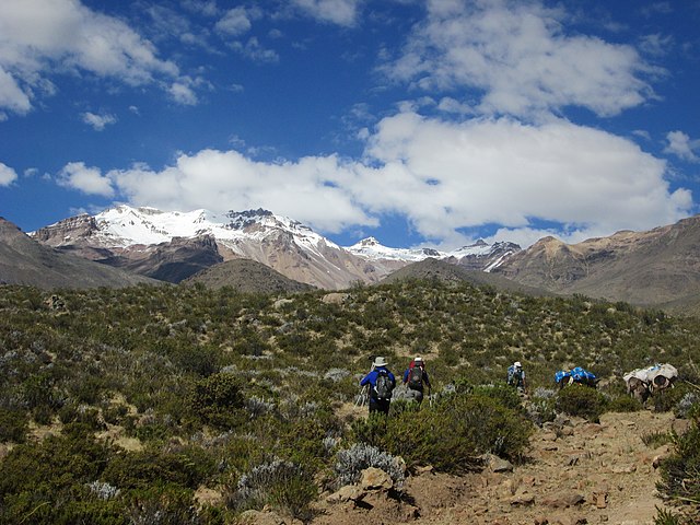 Hualca Hualca seen from the north on the approach trek