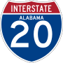 Thumbnail for Interstate 20 in Alabama