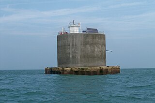 Nab Tower Anti-submarine tower off the Isle of Wight, England