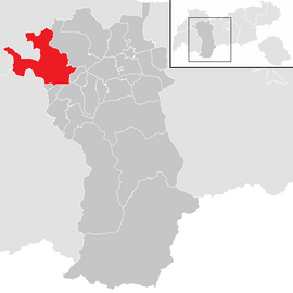 Poloha obce Imst v okrese Imst (klikacia mapa)