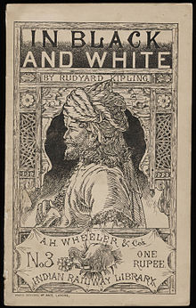 In Black and White cover by Rudyard Kipling 1888.jpg