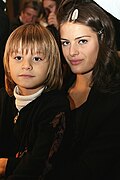 Fontana and her son Zion (7 February 2008)