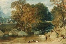 The Ivy Bridge as painted by J. M. W. Turner in 1813.