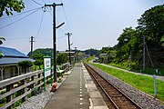 鉄道時代のホーム（2009年7月）