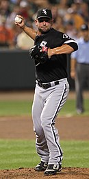 Jesse Crain, baseball pitcher Jesse Crain on August 8, 2011.jpg