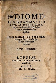 Diomedes gramatici opvs, 1542