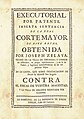 Ejecutoria de hidalguía con estilo tipográfico neoclásico (1779)