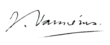 firma di Jules Vannérus