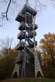 English: Observation Tower "Grosse Haube" between Heubach, Kalbach, Hesse and Motten, Bavaria, Germany