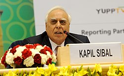 Kapil Sibal addressing at the Plenary Session – India’s Soft Power, at the 12th Pravasi Bharatiya Divas ‘Engaging Diaspora Connecting Across Generation’, in New Delhi on January 08, 2014