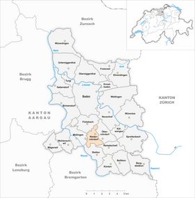 Karte von Niederrohrdorf