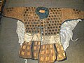 Samurai karuta katabira or jacket made with iron plates.