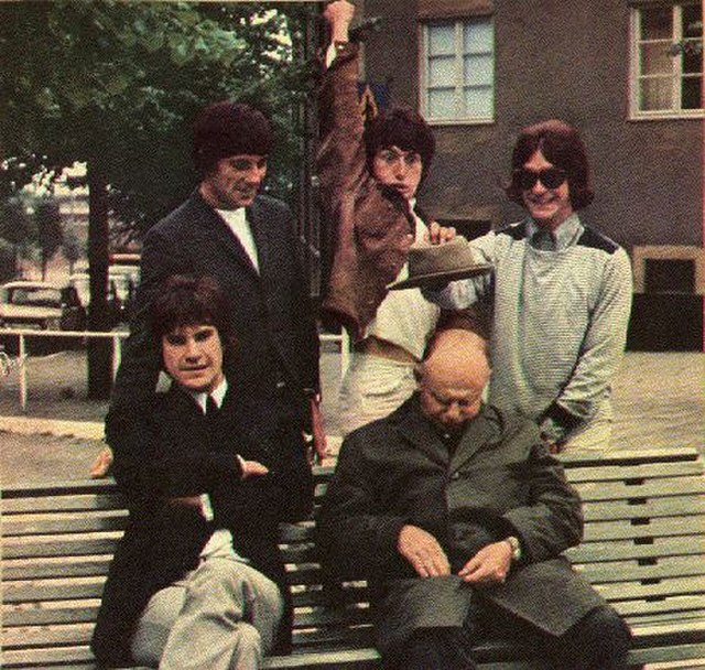 Publicity photo taken during a Swedish tour in 1965