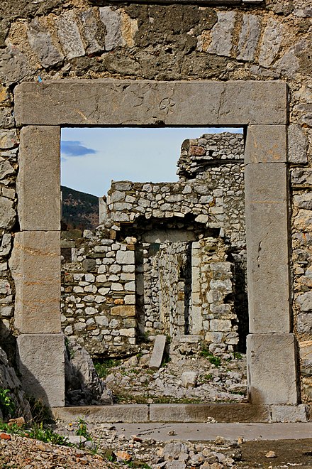 Ruins of a 12th-century medieval Catholic Church in Rubik