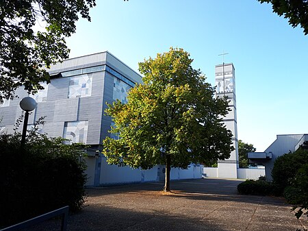 Kulturdenkmal St. Hedwig Kirche, Karlsruhe Waldstadt