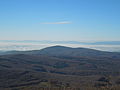 Pohľad na vrch Kyjov z vrcholu Vihorlatu