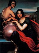 Sestry ze Santa Marina (1925), olej na plátně