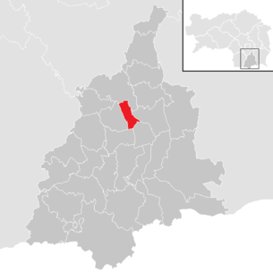 Location of the community Lebring-Sankt Margarethen in the Leibnitz district (clickable map)