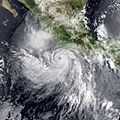 Image of Hurricane Lidia of the 1993 Pacific hurricane season on September 10, 1993.