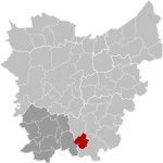 Lierde East-Flanders Belgium Map.svg