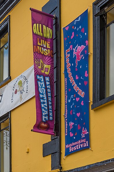 File:Lisdoonvarna Matchmaking Festival banners, Imperial Hotel - geograph.org.uk - 4297799.jpg