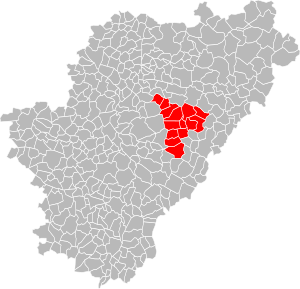 Location of the CC Bandiat-Tardoire in the Charente department