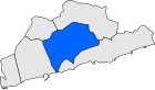 Posizione del comune sulla mappa della provincia