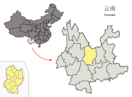 Kaart van Chuxiong