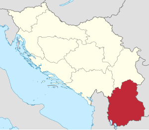 Vardar banovina en el mapa