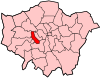 London Borough of Hammersmith'in Greater London'daki konumu