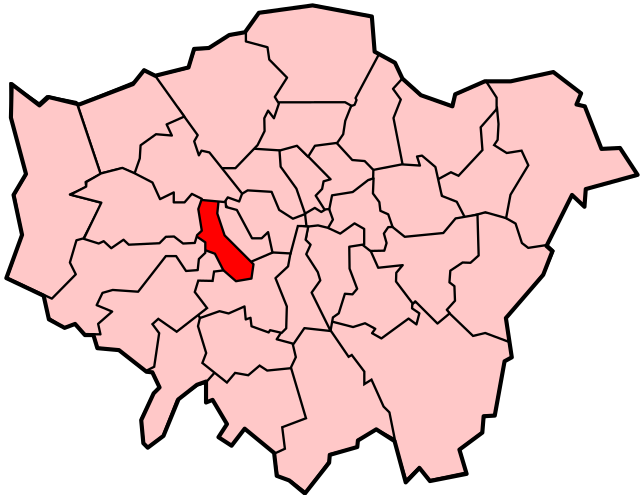 Hammersmith and Fulhams läge i Storlondon.