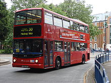 East London Alexander ALX400 bodied Dennis Trident 2 at Euston bus station in June 2008 London Bus route 30.jpg