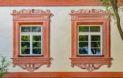 Windows Castle of the Sovereign Military Order of Malta in Heitersheim Germany