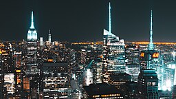 ຄືນ Manhattan Skyline