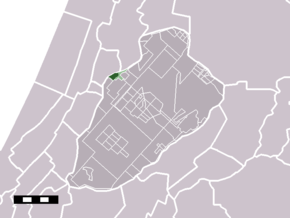 Localitatea Cruquius în cadrul comunei Haarlemmermeer