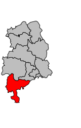 Canton de Cajarc - Carte