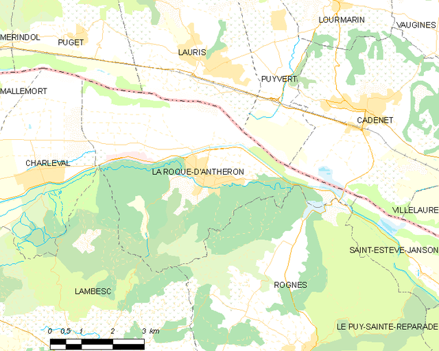La Roque-d'Anthéron - Localizazion