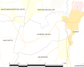 Poziția localității Le Mesnil-Bacley