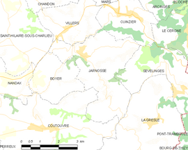 Mapa obce Jarnosse