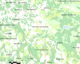 Rieutort-de-Randon - Localizazion