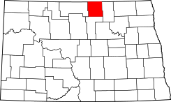 Map of North Dakota highlighting Rolette County.svg