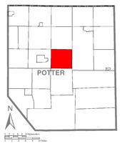 Map of Potter County, Pennsylvania Highlighting Sweden Township.PNG