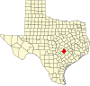 Map of Texas highlighting Bastrop County.svg