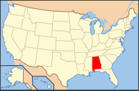 Map of the USA highlighting {{{state}}}