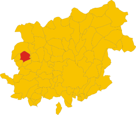 Localización de San Salvatore Telesino