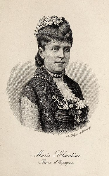 File:Marie-Christine, Reine d'Espagne, 1882.jpg