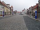 Market square in the district of Kirchhain, medieval town