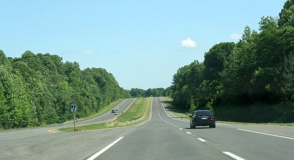 MD 2/MD 4 southbound in Calvert County