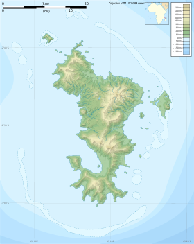Voir sur la carte topographique de Mayotte