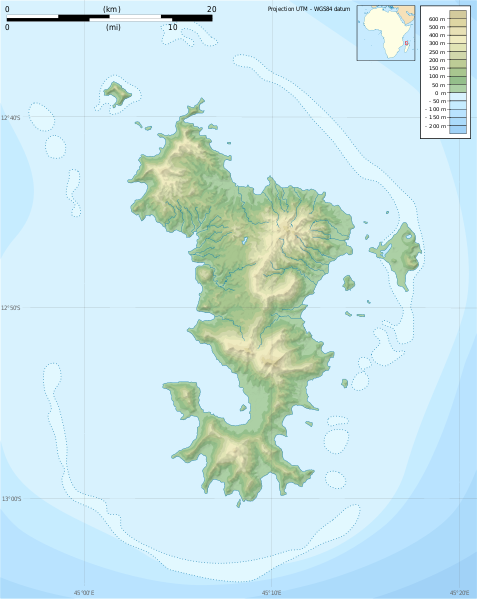 File:Mayotte topographic blank map.svg